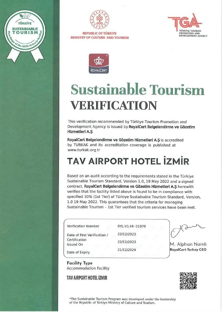 Tav Airport Hotel Izmir 4*,